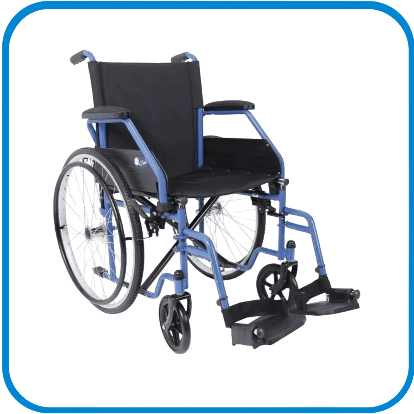 Carrozzina Autospinta Pieghevole Start Blu - L&G Sport e Benessere