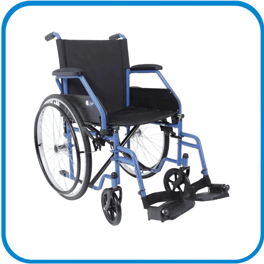 Carrozzina Autospinta Pieghevole Start Blu - L&G Sport e Benessere