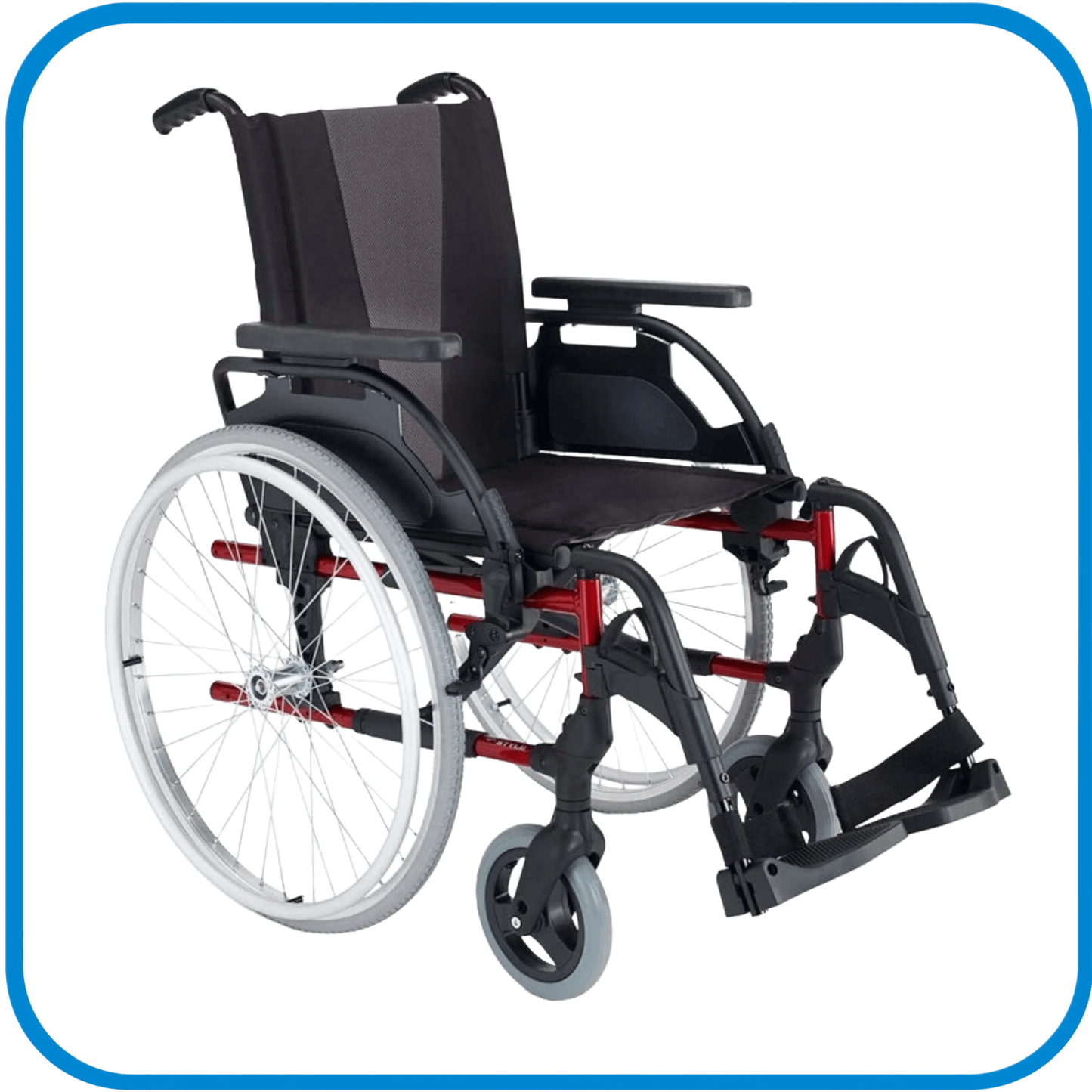 Carrozzina Autospinta Breezy Style Larghezza Sed 43 + Aggiuntivi - L&G Sport e Benessere