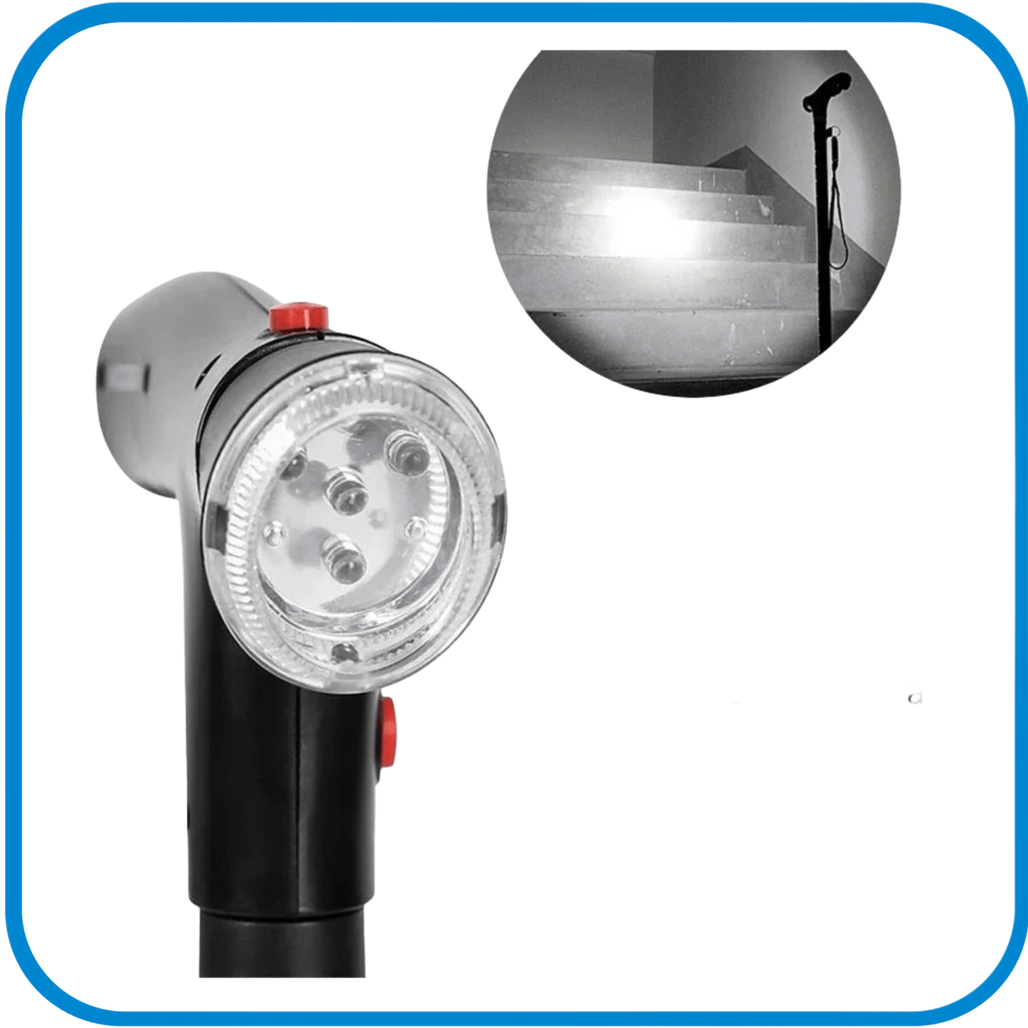 Bastone Pieghevole Con Led e Allarme Acustico - L&G Sport e Benessere