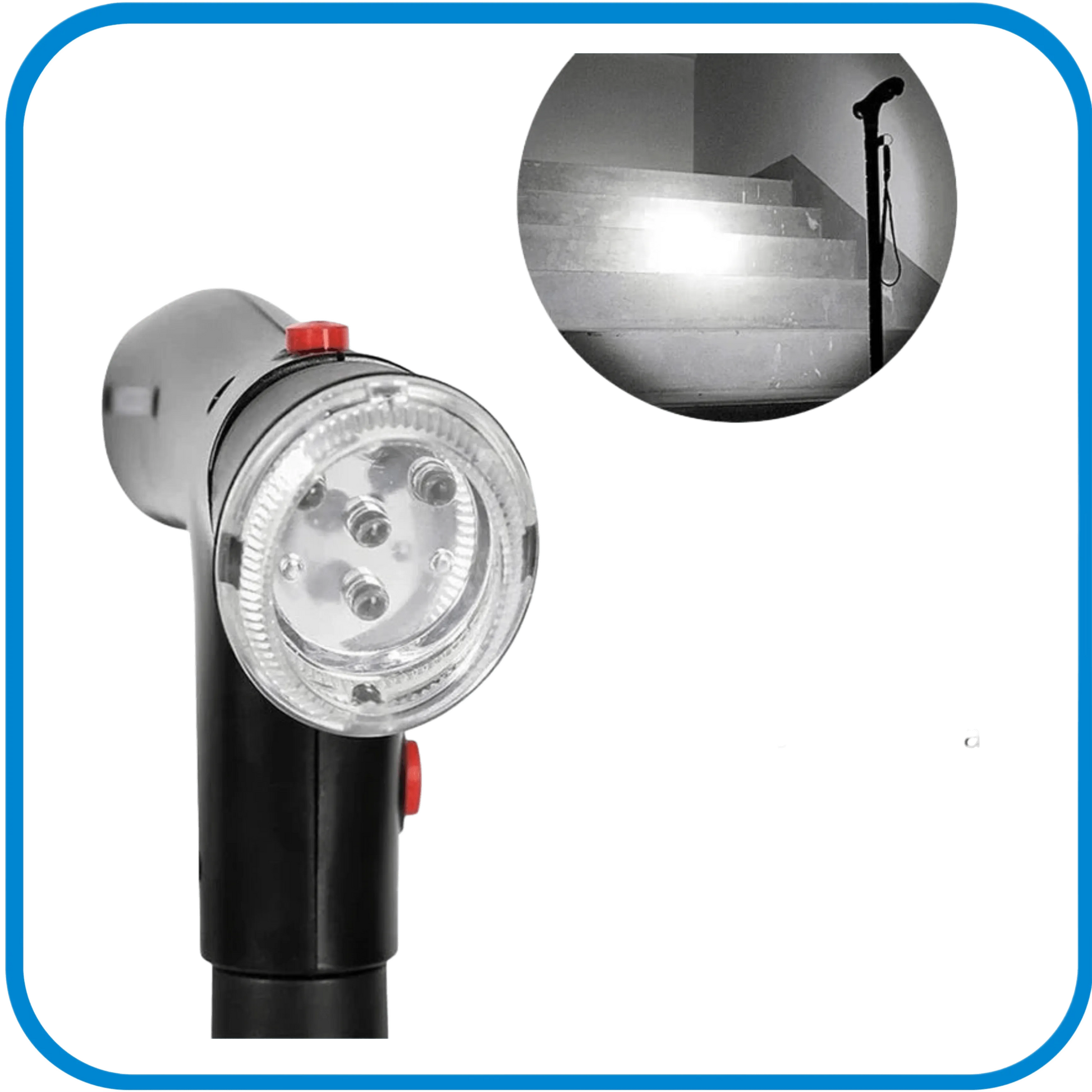 Bastone Pieghevole Con Led e Allarme Acustico - L&G Sport e Benessere