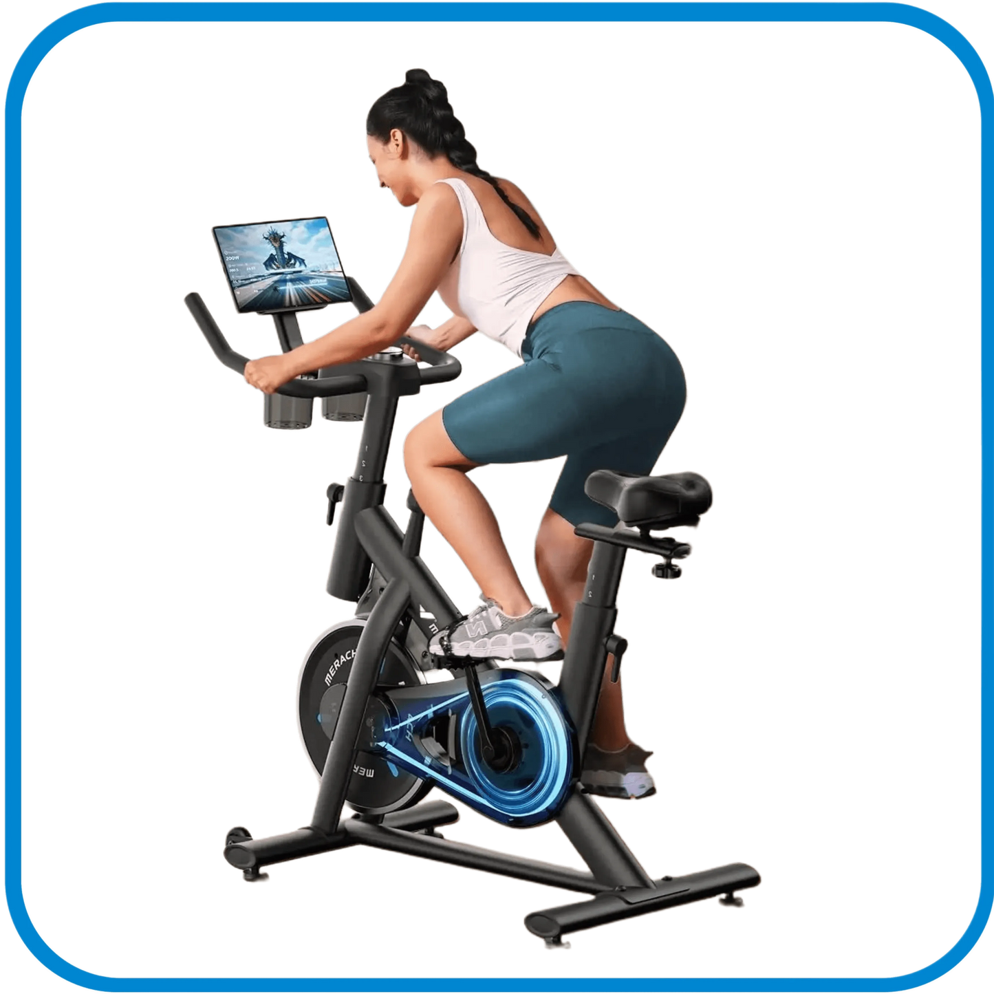 Cyclette Regolabile Con Monitor Bluetooth - L&G Sport e Benessere