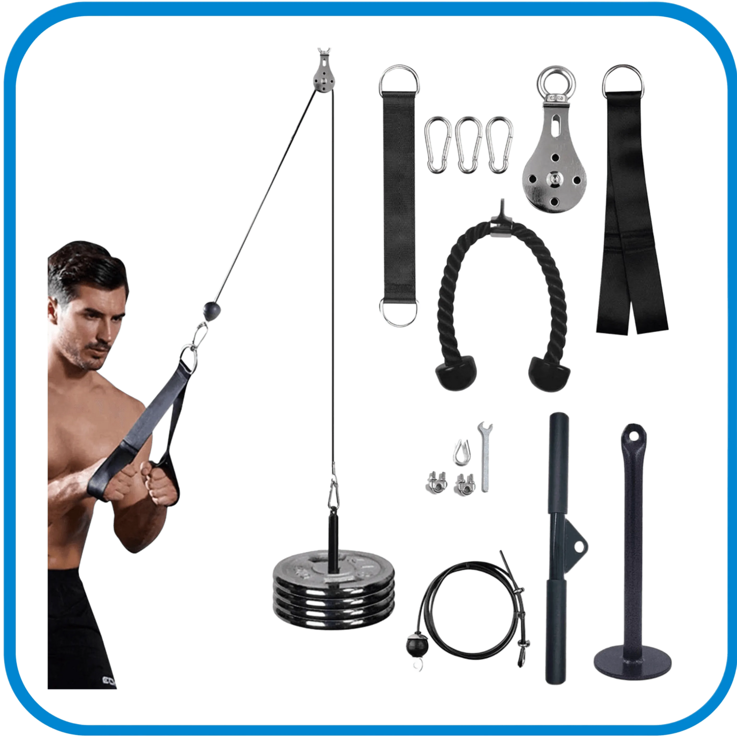 Kit Completo Cavi Allenamento Bicipiti e Tricipiti - L&G Sport e Benessere