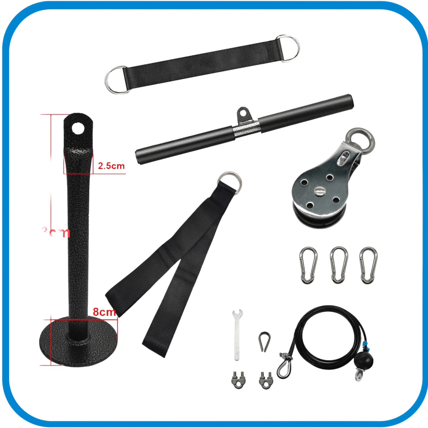 Kit Completo Cavi Allenamento Bicipiti e Tricipiti - L&G Sport e Benessere