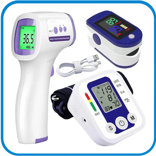 Kit Saturimetro Termometro A Distanza e Misuratore di Pressione - L&G Sport e Benessere