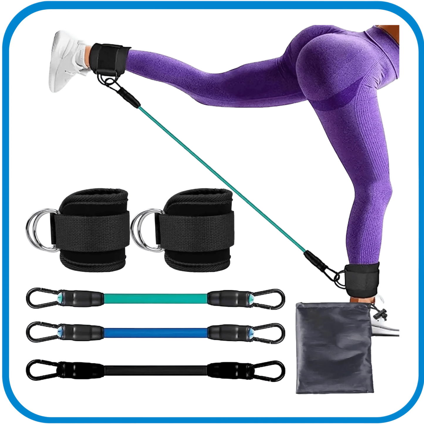 Kit Elastici E Cavigliere Allenamento - L&G Sport e Benessere