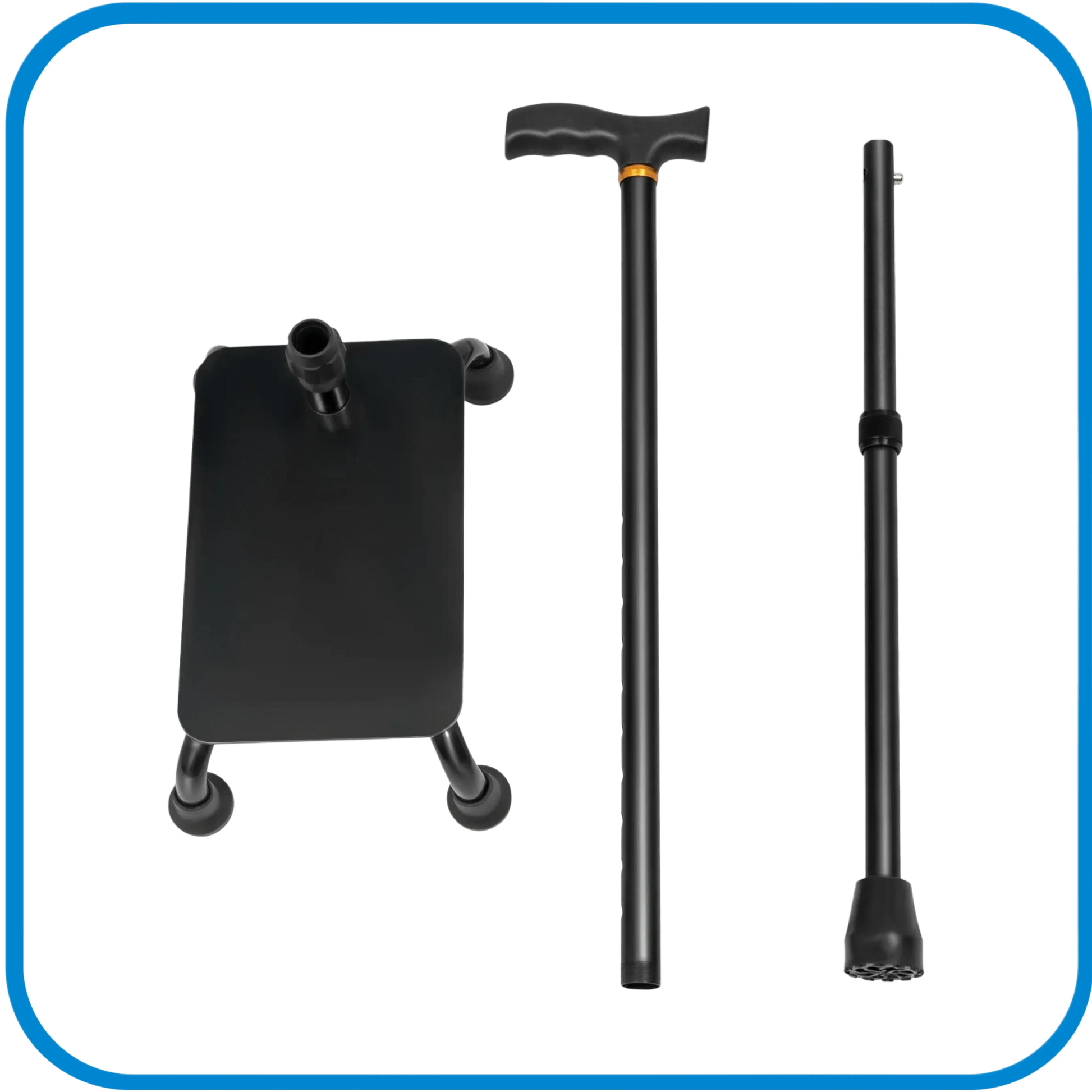 Bastone Scomponibile 2 In 1 Con Appoggio Largo - L&G Sport e Benessere