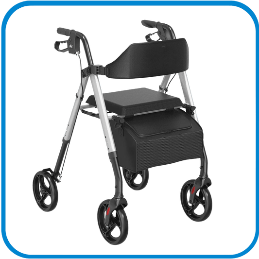 Deambulatore Con Seduta e Cestino Pieghevole - L&G Sport e Benessere