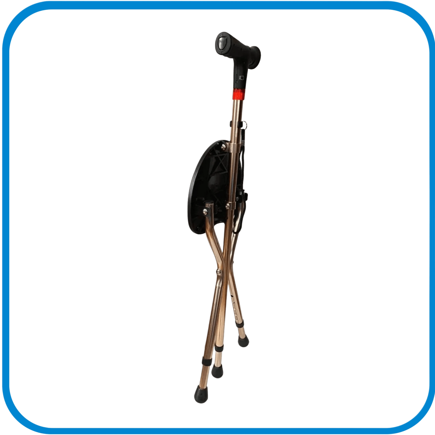 Bastone Con Seduta 3 Piedi In Alluminio Multi Funzione - L&G Sport e Benessere