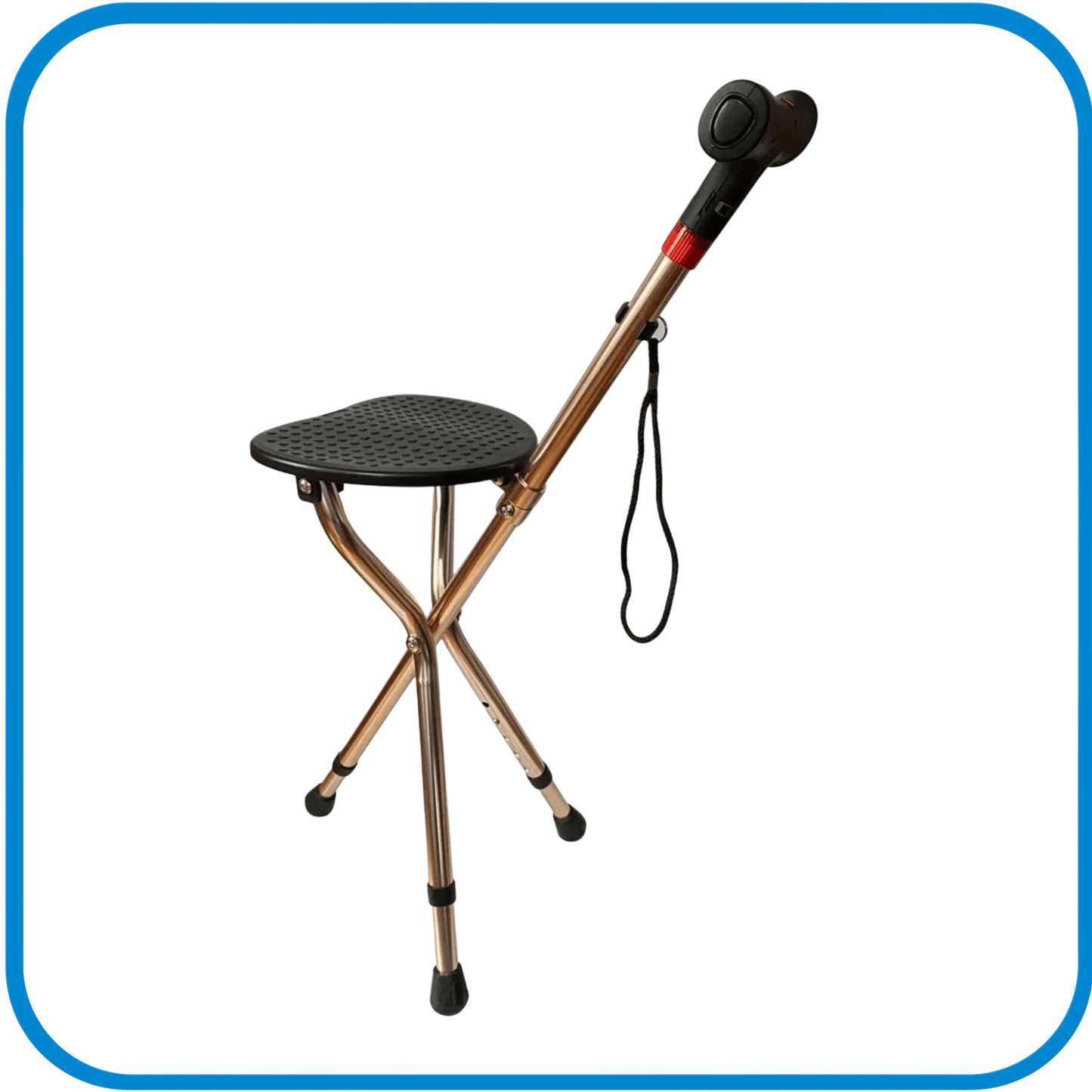 Bastone Con Seduta 3 Piedi In Alluminio Multi Funzione - L&G Sport e Benessere