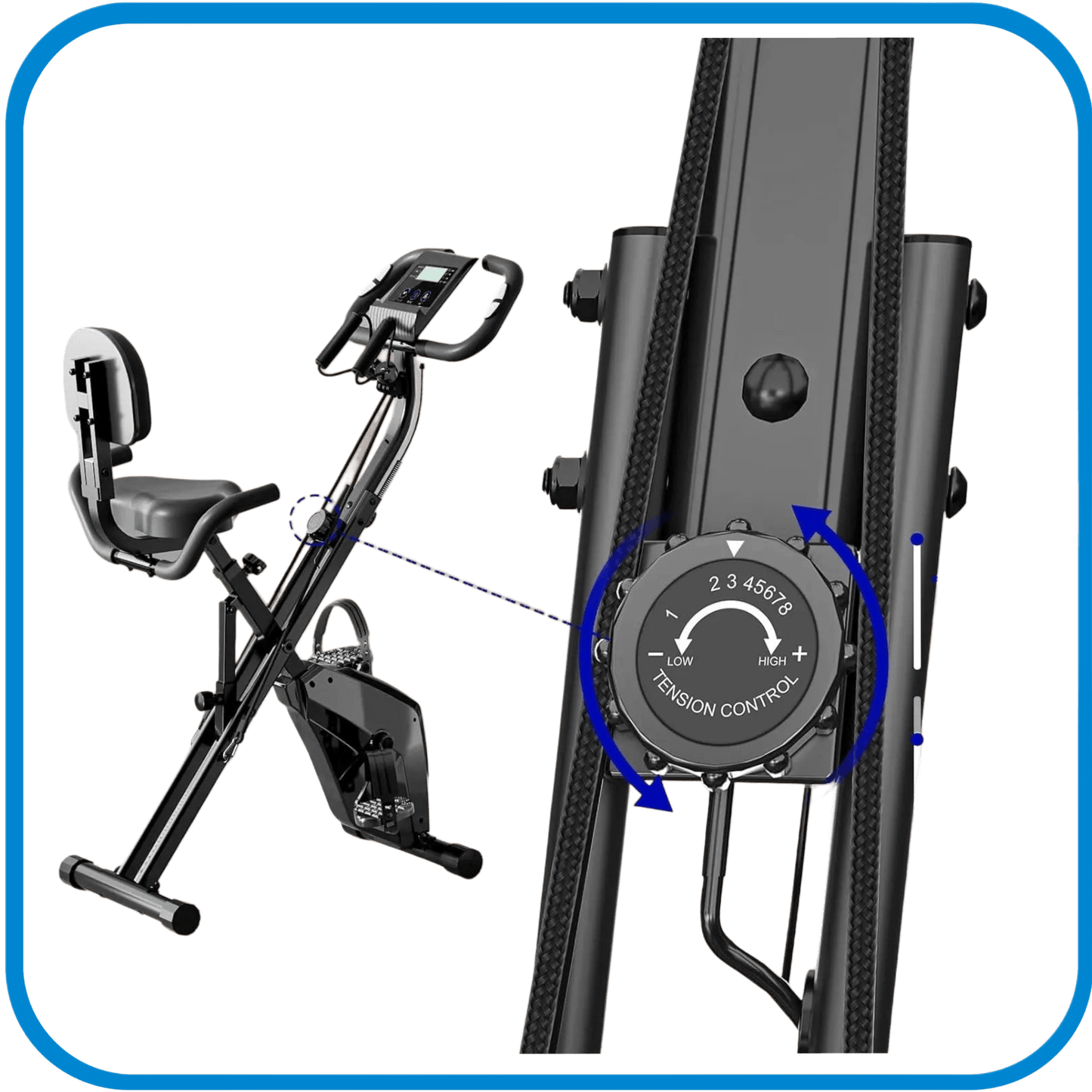 Cyclette Con Rematore Regolabile - L&G Sport e Benessere