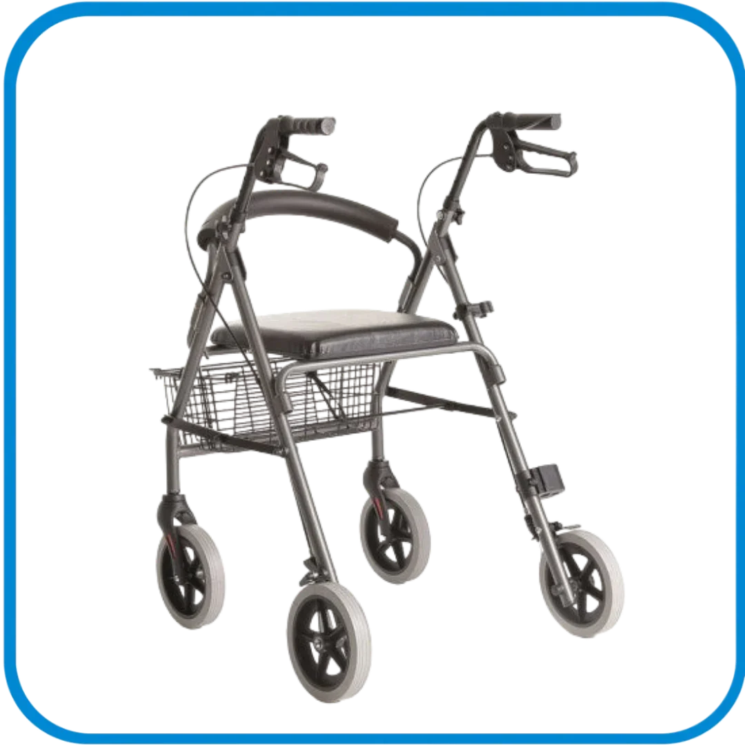 Rollator Sedile Imbottito E Ruote Grandi Rp520 - L&G Sport e Benessere