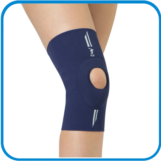 Ginocchiera Traspirante Con Stabilizzatore Rotuleo Ad Anello In Silicone - L&G Sport e Benessere