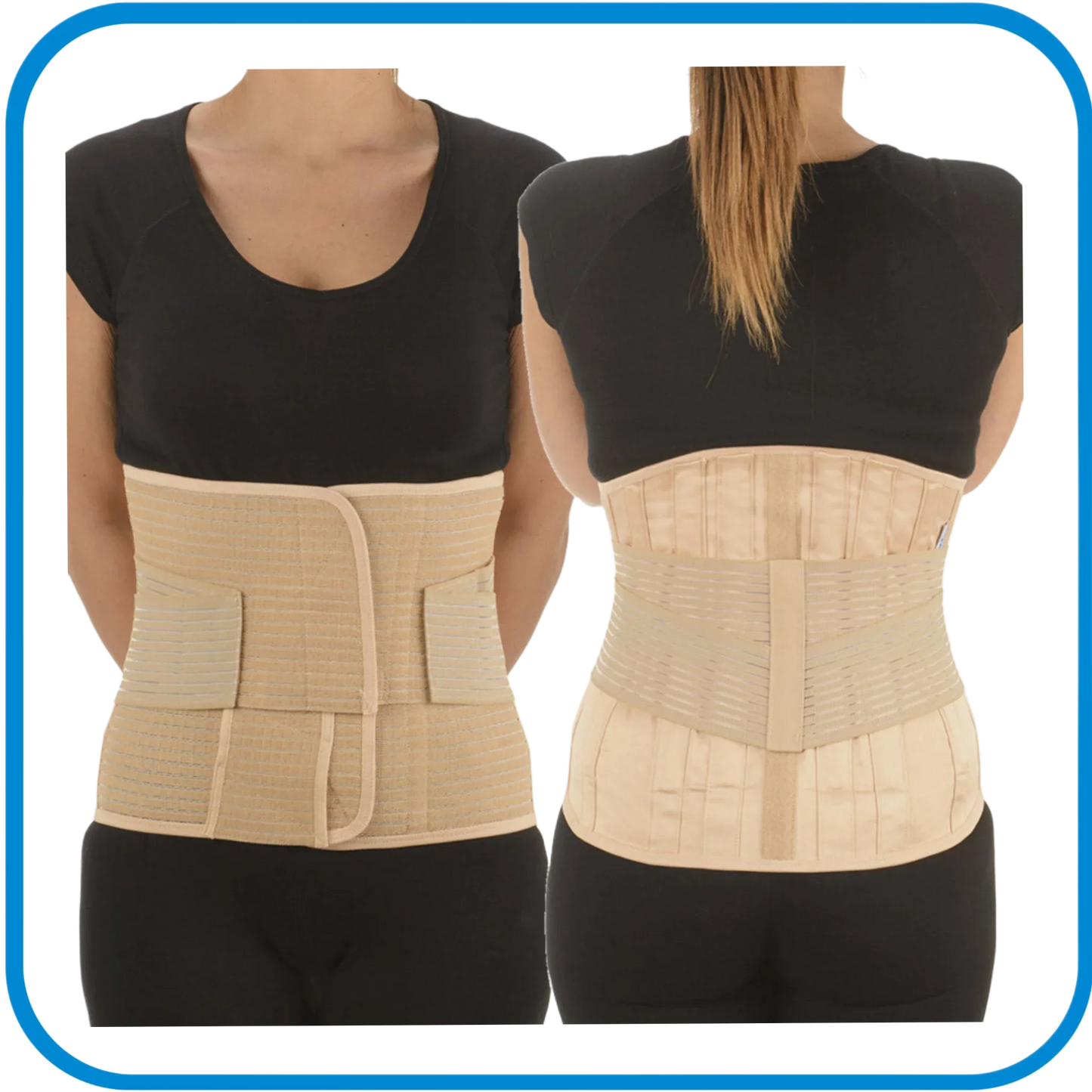 560T Master Corsetto Semirigido Lombosacrale Alto Con 4 Rinforzi Paravertebrali E Tiranti Pelvici - L&G Sport e Benessere