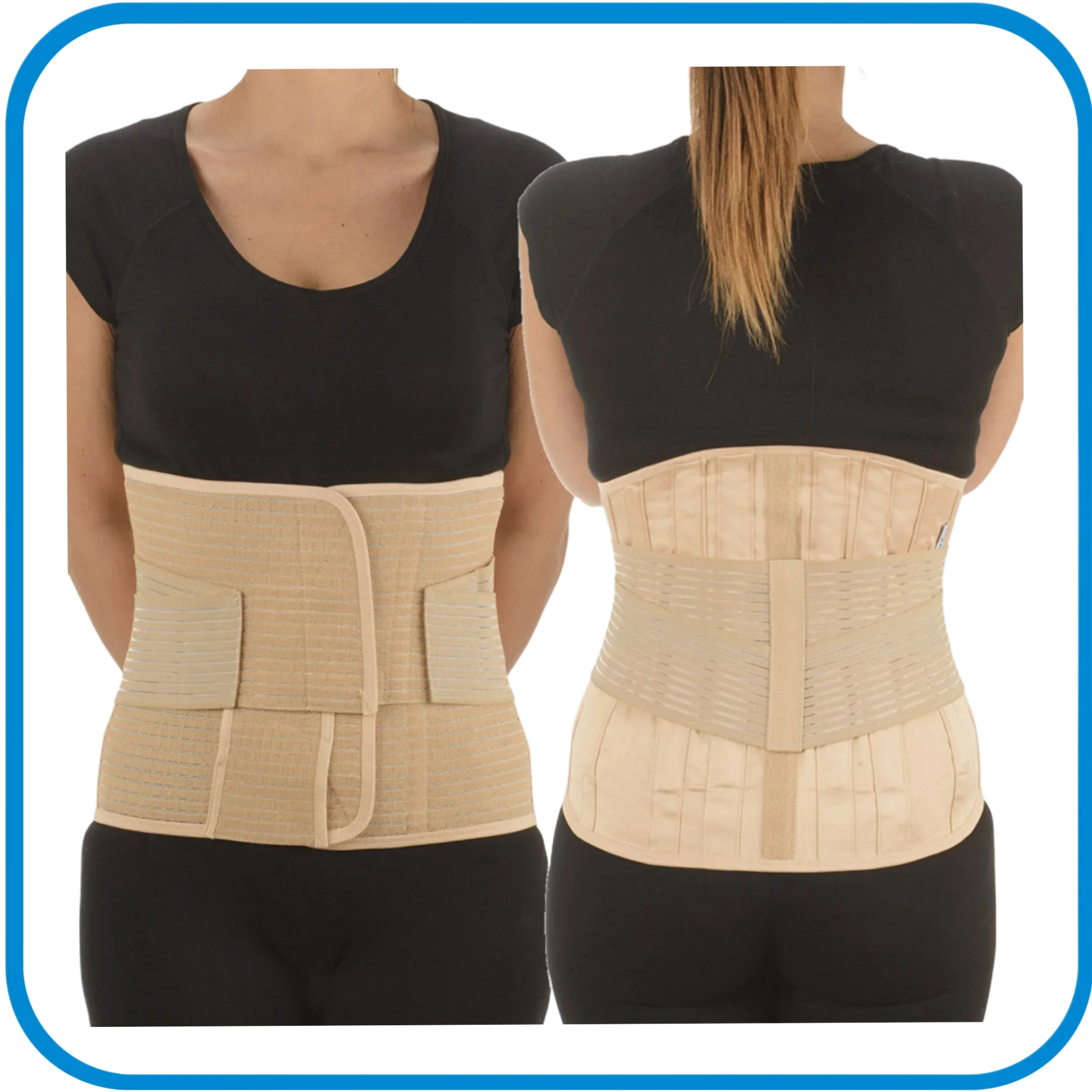 560T Master Corsetto Semirigido Lombosacrale Alto Con 4 Rinforzi Paravertebrali E Tiranti Pelvici - L&G Sport e Benessere