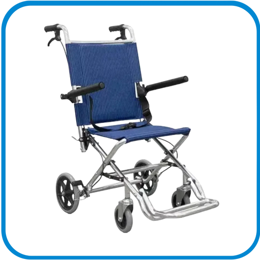 Carrozzina Pieghevole Con Braccioli Reclinabili Per Trasporto Pazienti - L&G Sport e Benessere