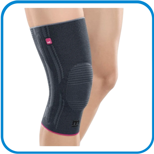 Ginocchiera In Tessuto Elastico Con Anello Patellare In Silicone E Stecche A Spirale - L&G Sport e Benessere