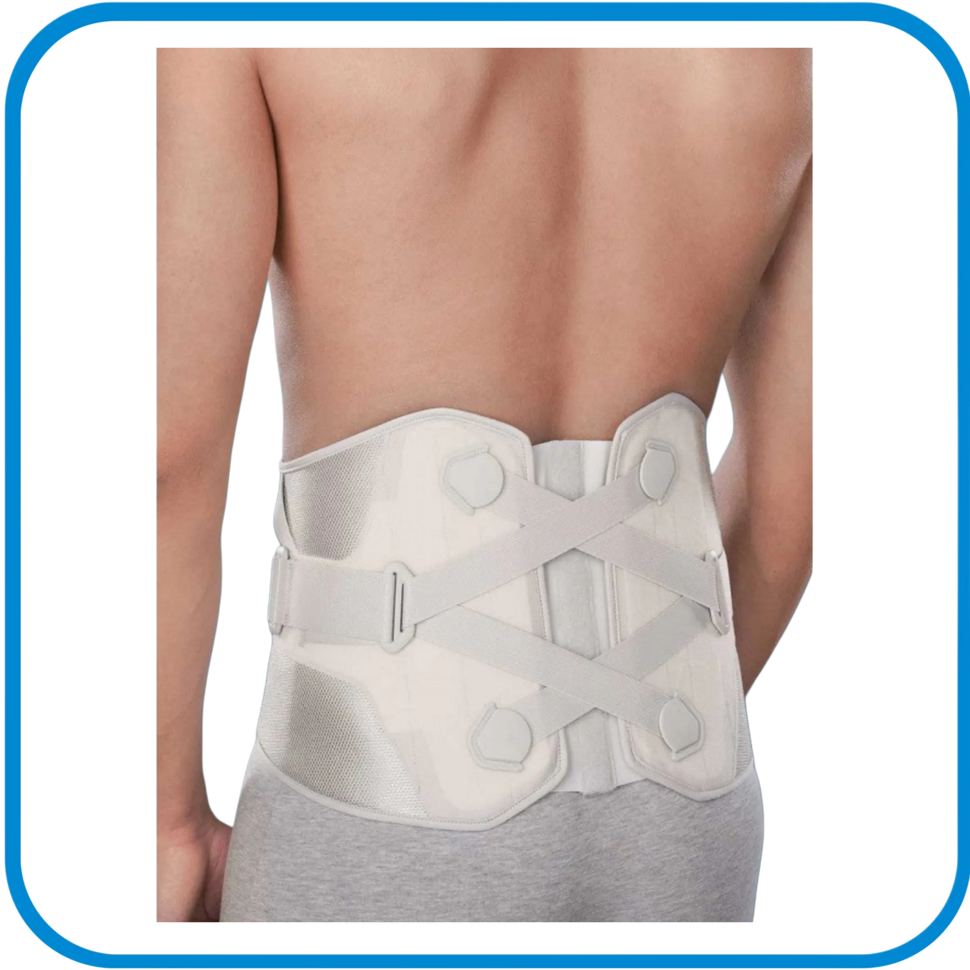 Busto Ortopedico Basso In Tessuto Rigido Con Tiranti A Trazione Facilitata - Lumbopull 70 - L&G Sport e Benessere