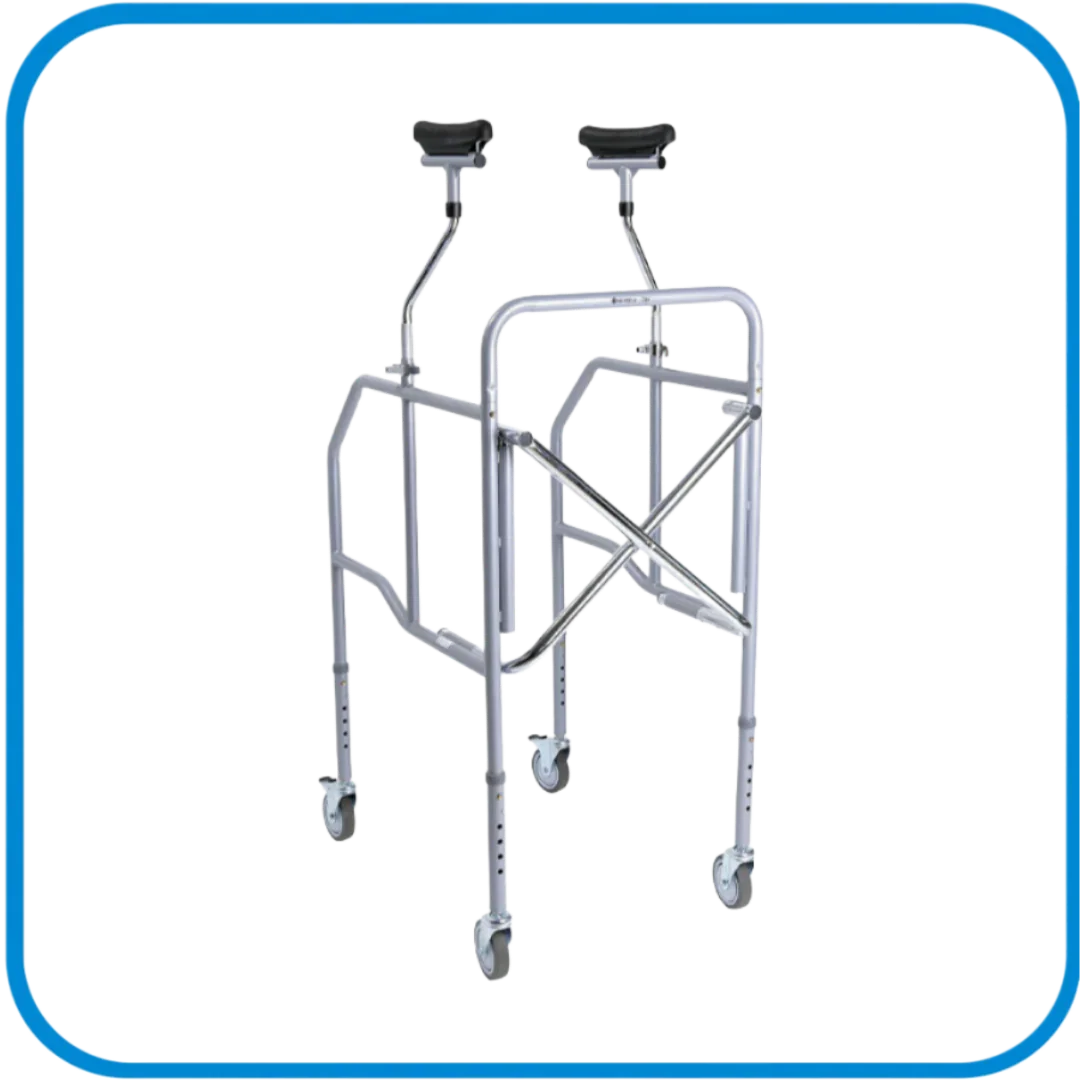 Deambulatore In Acciaio Pieghevole Sottoascellare Mini Rp756M - L&G Sport e Benessere