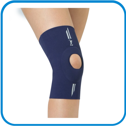Ginocchiera Traspirante Con Stabilizzatore Rotuleo Ad Anello In Silicone - L&G Sport e Benessere