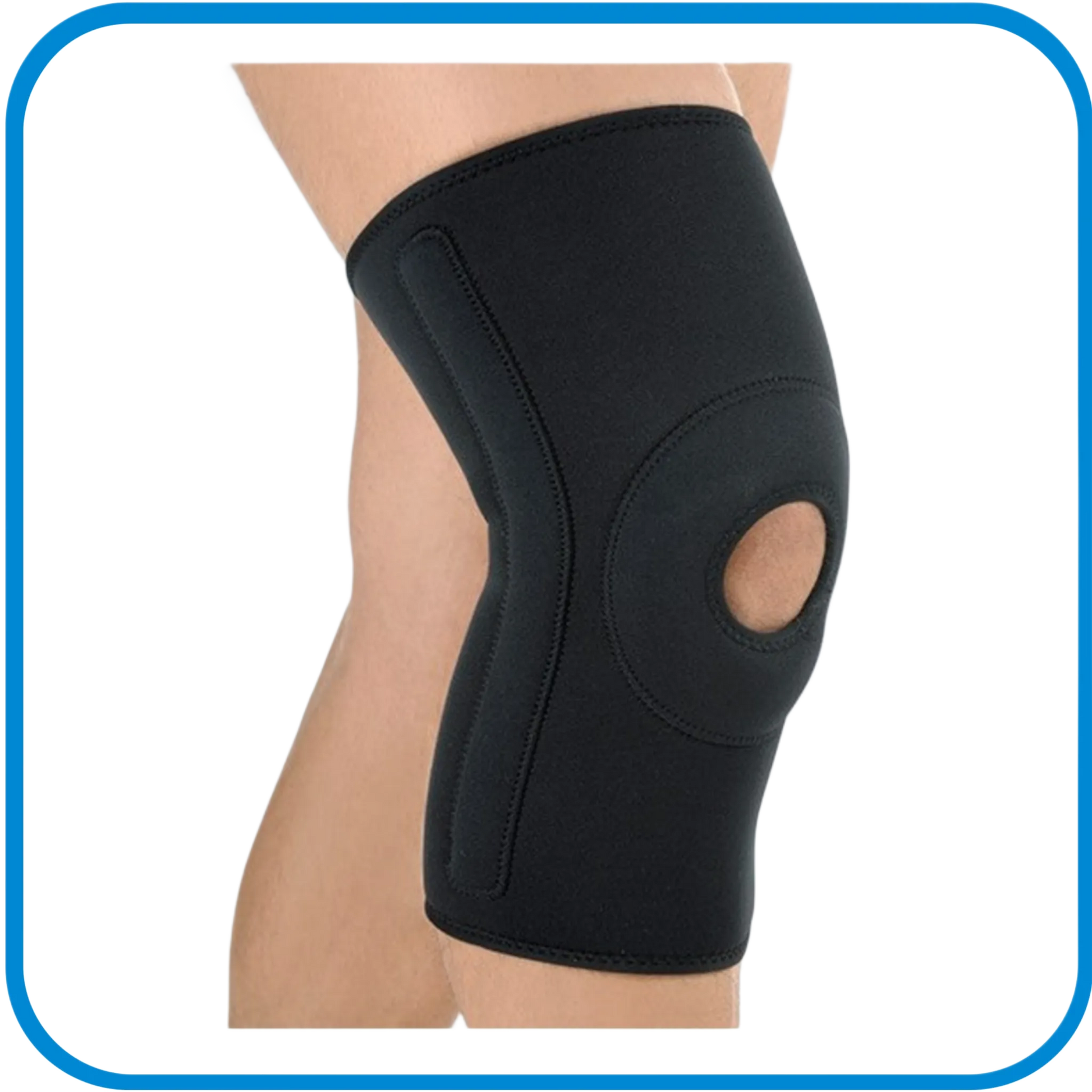 Ginocchiera In Neoprene Con Stabilizzatore Rotuleo E Stecca A Spirale - L&G Sport e Benessere