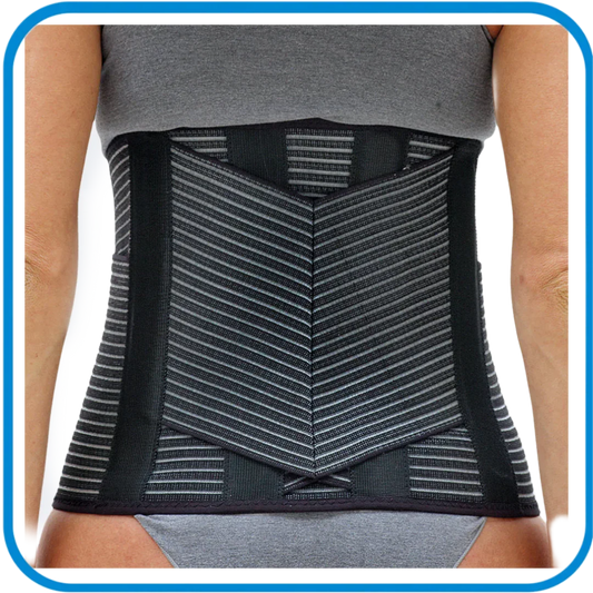 408 Action Corsetto Elastico Lombosacrale Con Rinforzi Paravertebrali E Supporto Lombare A“V” - L&G Sport e Benessere