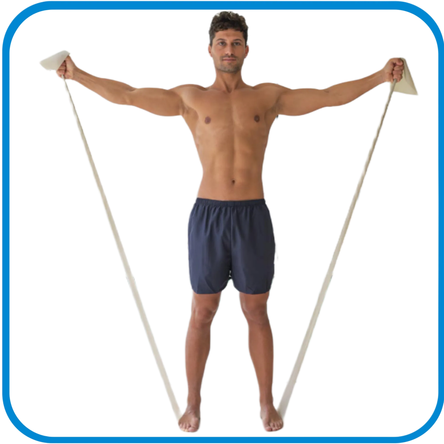 Banda Elastica In Lattice Naturale - Duraband - L&G Sport e Benessere