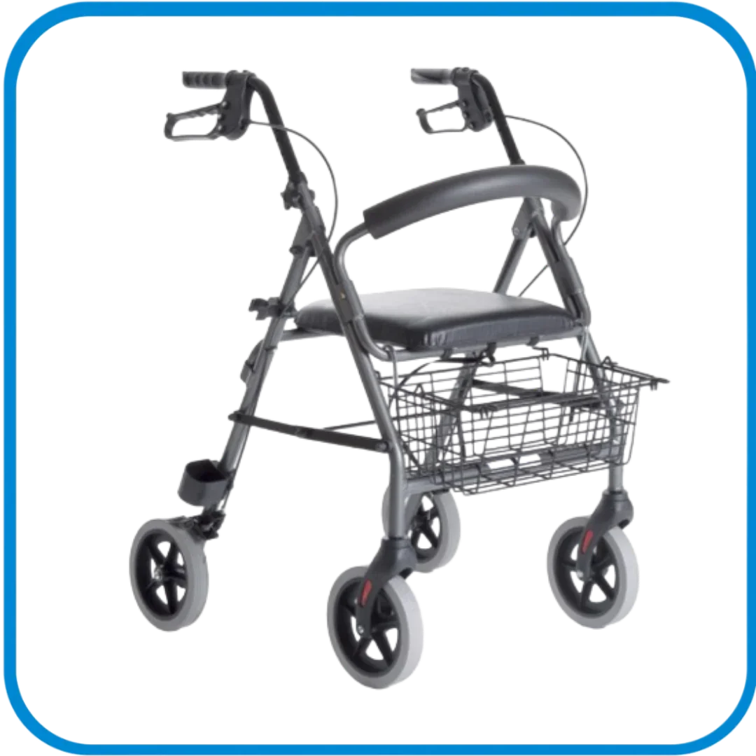 Rollator Sedile Imbottito E Ruote Grandi Rp520 - L&G Sport e Benessere