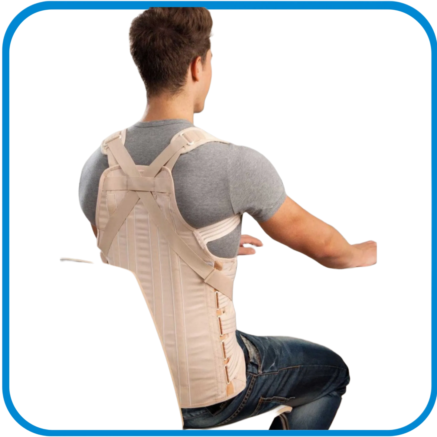 Busto Spallaccio Dorso Lombare Semirigido A Trazione Antero-Posteriore - L&G Sport e Benessere