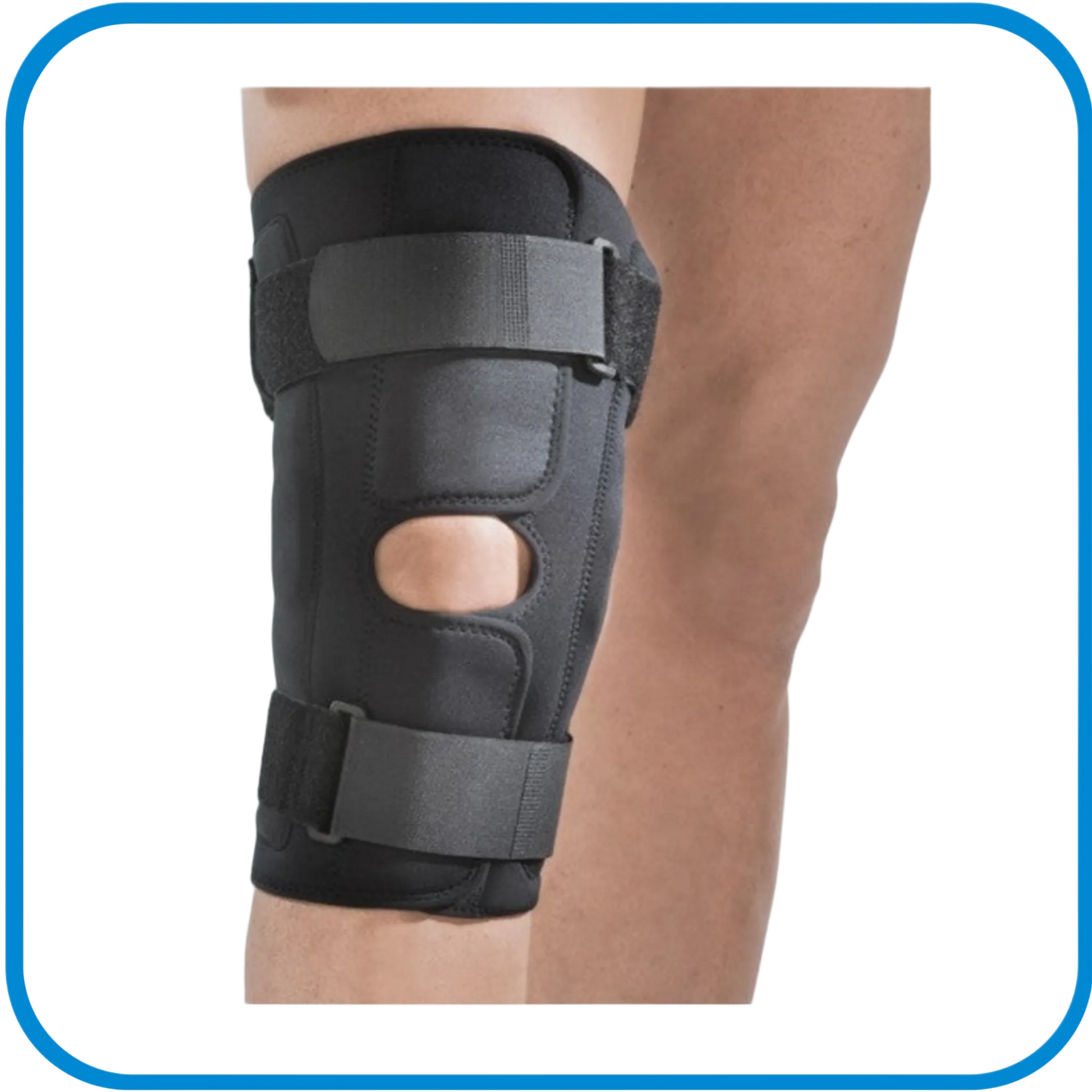 Ginocchiera In Neoprene Armata Aperta Con Snodo Policentrico - L&G Sport e Benessere