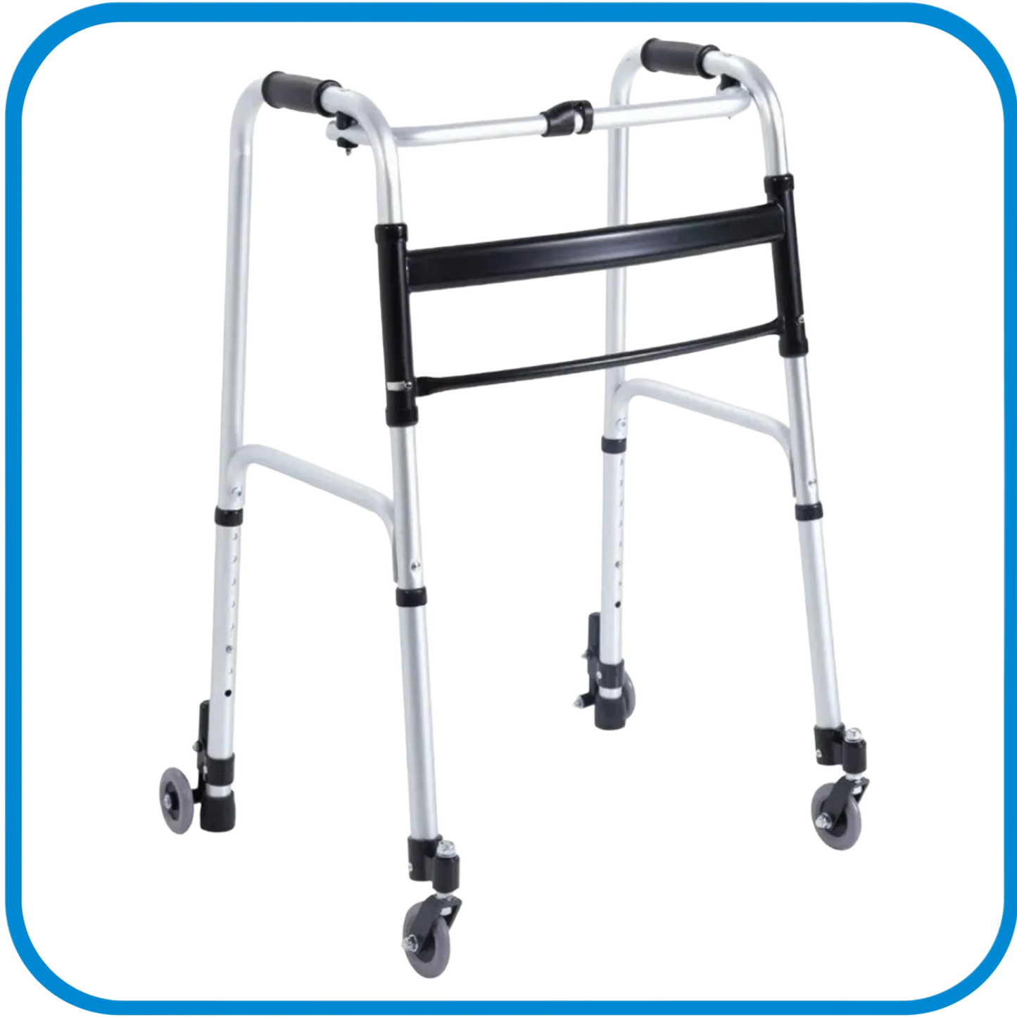 Deambulatore Pieghevole Regolabile Con Sistema Autobloccante - L&G Sport e Benessere