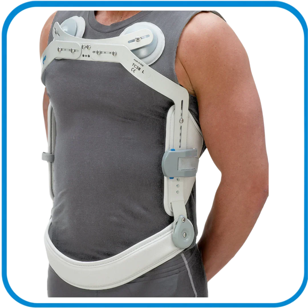 Tc38 Busto Rigido Tre Punti Con Supporti Clavicolari - L&G Sport e Benessere