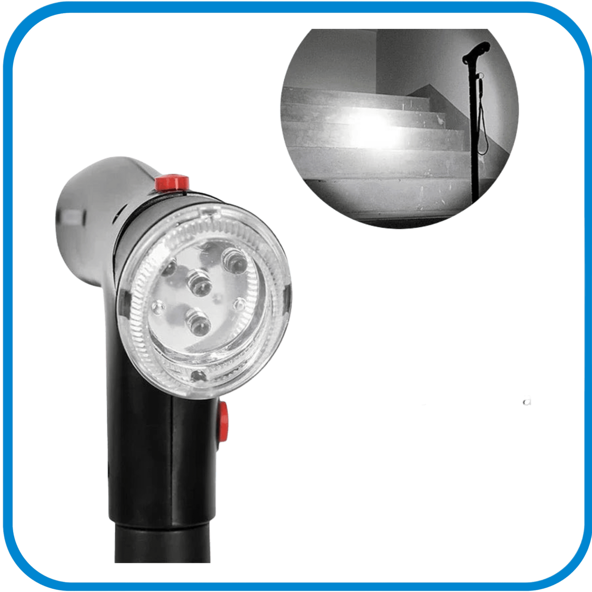 Bastone Pieghevole Con Led e Allarme Acustico - L&G Sport e Benessere 