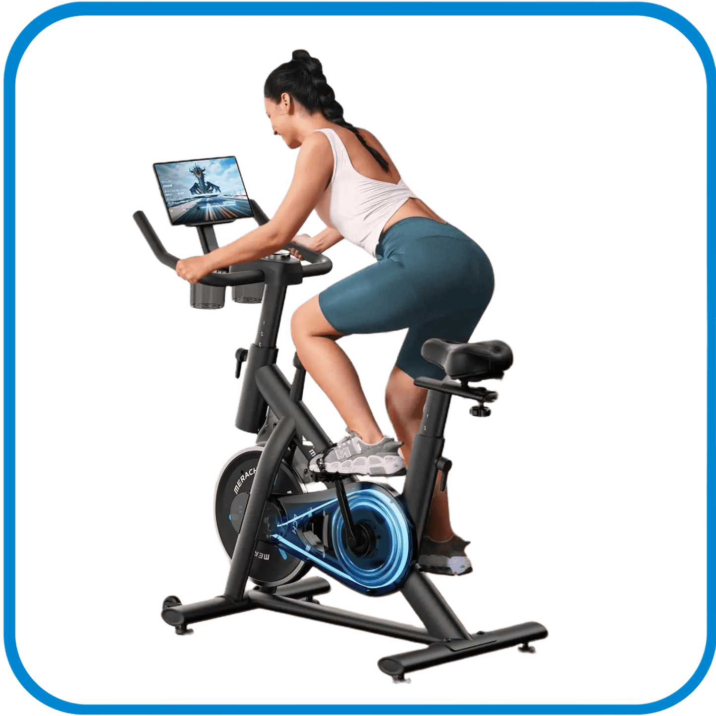 Cyclette Regolabile Con Monitor Bluetooth - L&G Sport e Benessere 