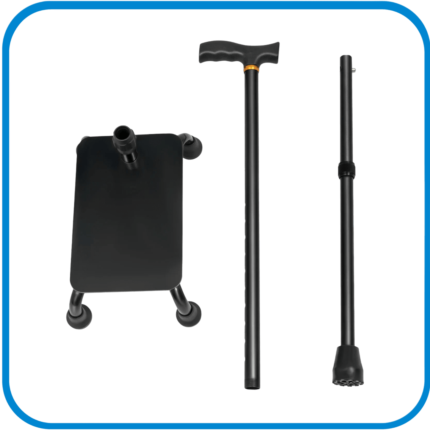 Bastone Scomponibile 2 In 1 Con Appoggio Largo - L&G Sport e Benessere 