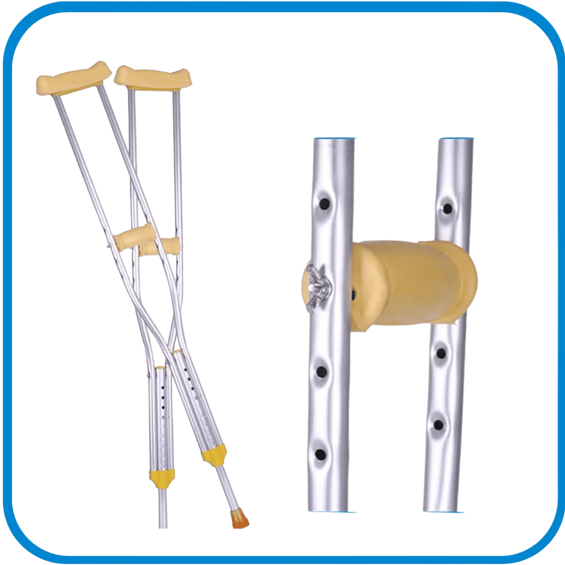 Stampelle Regolabili In Alluminio - L&G Sport e Benessere 