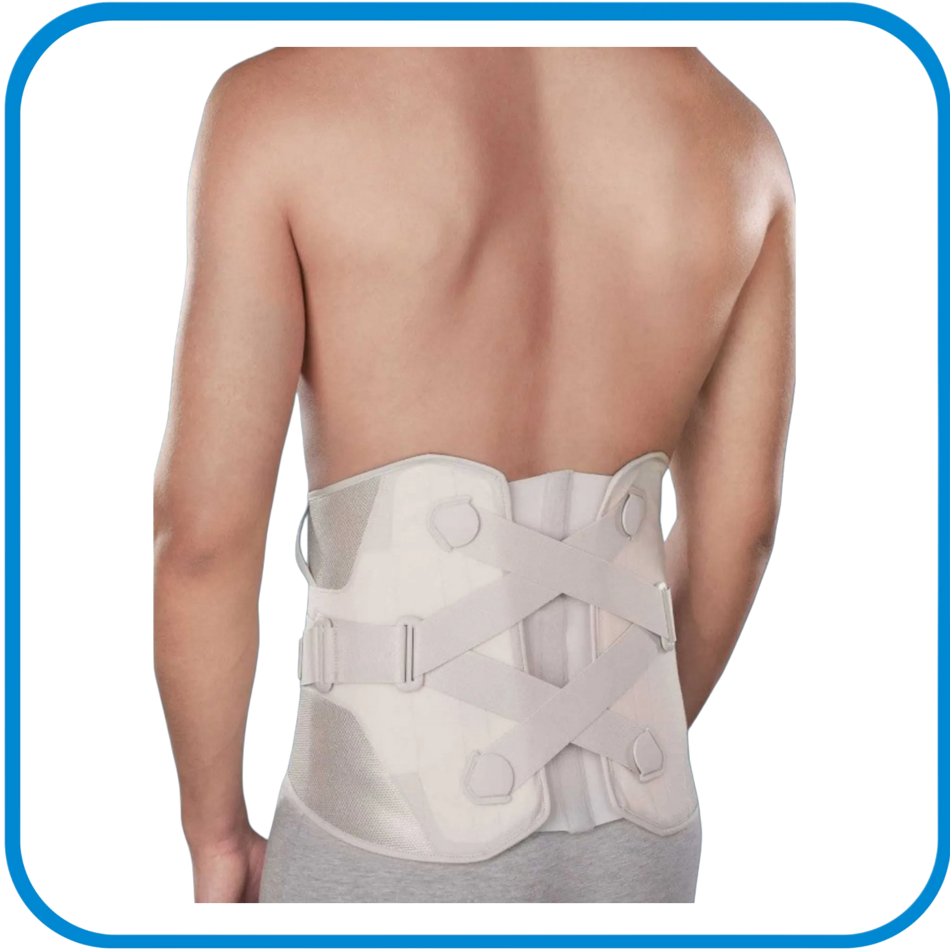Busto Ortopedico Alto In Tessuto Rigido Con Tiranti A Trazione Facilitata - Lumbopull 72 - L&G Sport e Benessere 