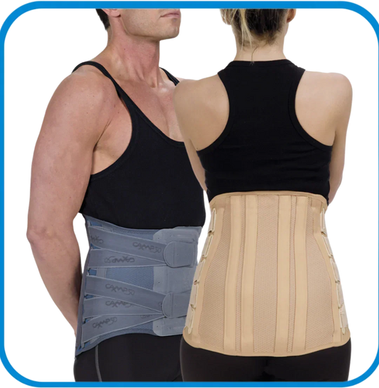Corsetto Lombosacrale Alto Con 4 Stecche Posteriori 35Cm - L&G Sport e Benessere 