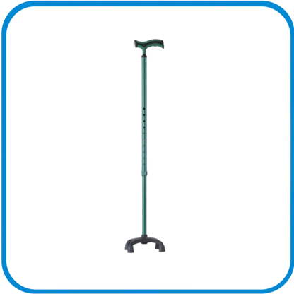 Bastone In Alluminio Regolabile - Base A Quadripode - L&G Sport e Benessere 