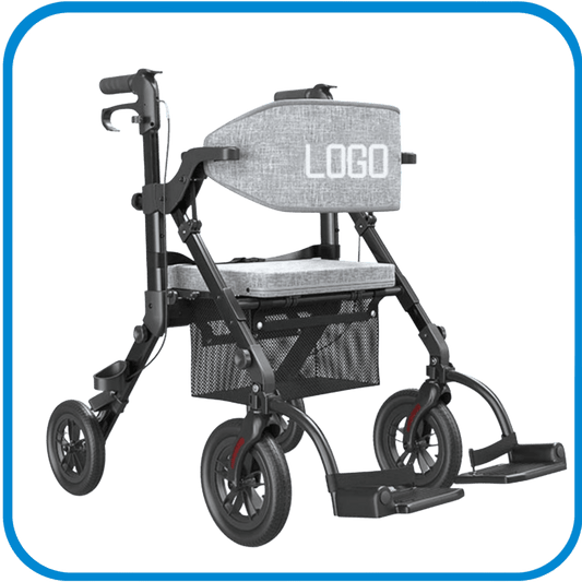 Deambulatore Rollator Con Poggiapiedi - L&G Sport e Benessere 
