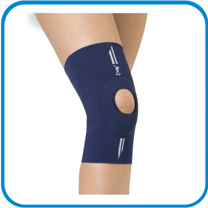 Ginocchiera Traspirante Con Stabilizzatore Rotuleo Ad Anello In Silicone - L&G Sport e Benessere 