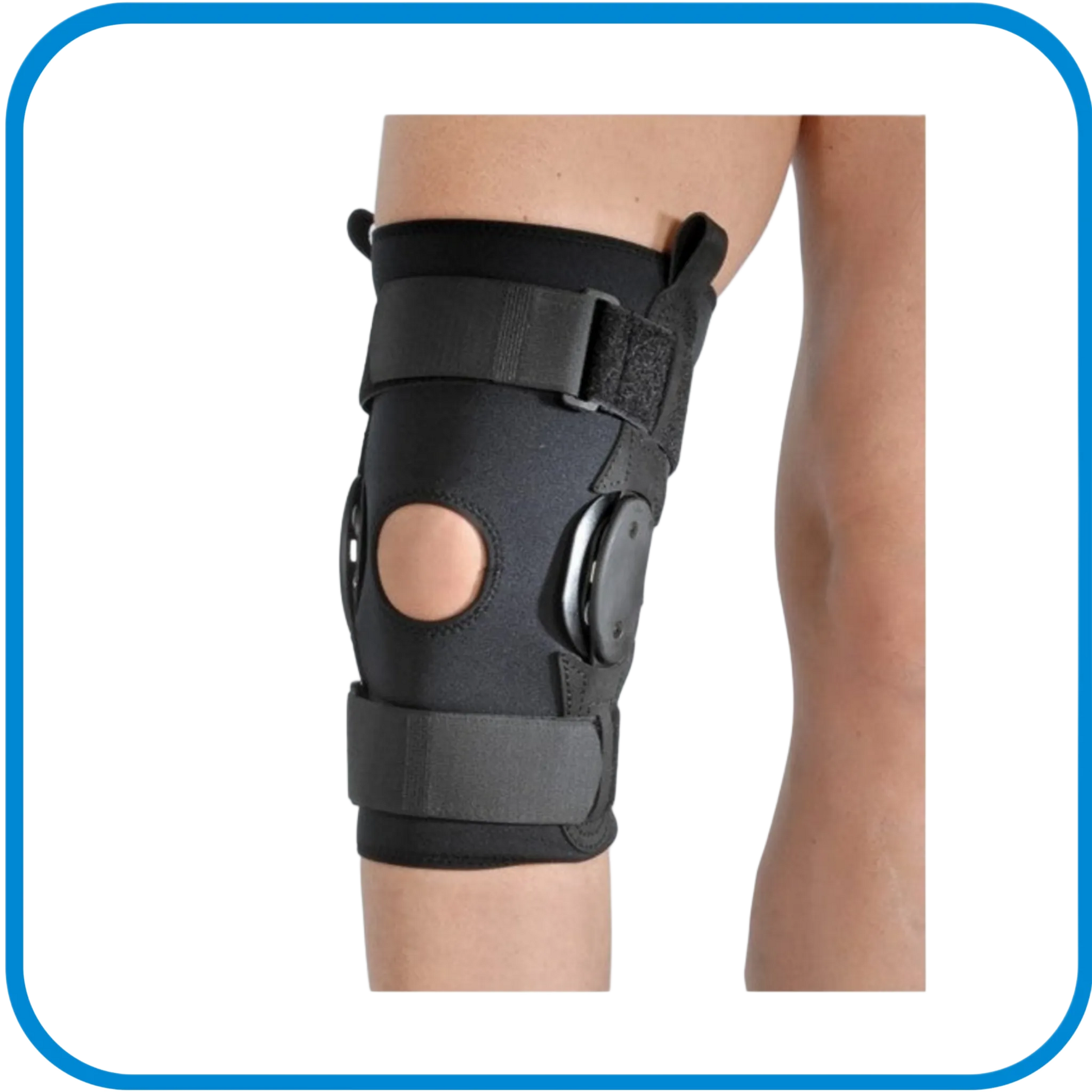 Ginocchiera In Neoprene Armata Con Articolazioni Policentriche Physioglide Corta - L&G Sport e Benessere 