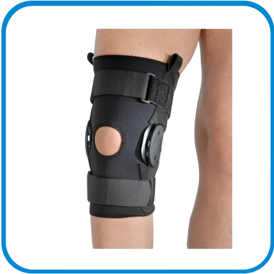 Ginocchiera In Neoprene Armata Con Articolazioni Policentriche Physioglide Corta - L&G Sport e Benessere 