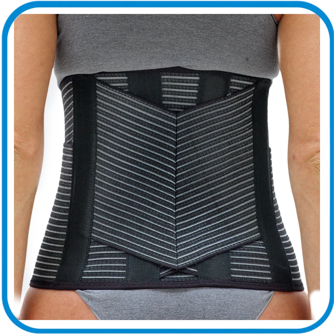 408 Action Corsetto Elastico Lombosacrale Con Rinforzi Paravertebrali E Supporto Lombare A“V” - L&G Sport e Benessere 