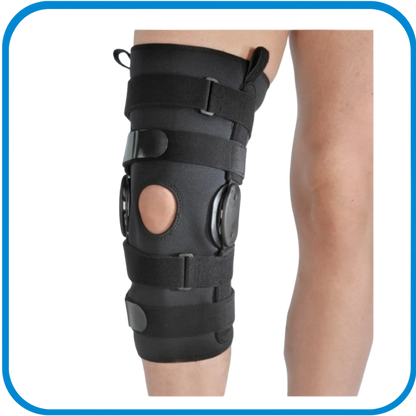 Ginocchiera In Neoprene Armata Con Articolazioni Policentriche Physioglide Lunga - L&G Sport e Benessere 