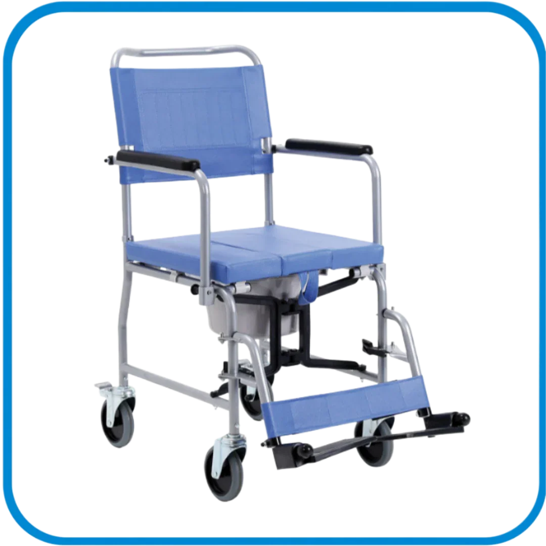 Sedia Comoda Pieghevole Schienale Fisso Estraibile 4 Ruote Rc320-43 - L&G Sport e Benessere 
