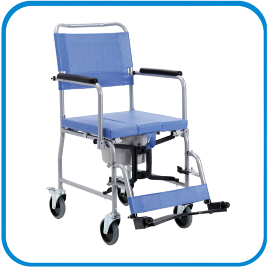 Sedia Comoda Pieghevole Schienale Fisso Estraibile 4 Ruote Rc320-43 - L&G Sport e Benessere 