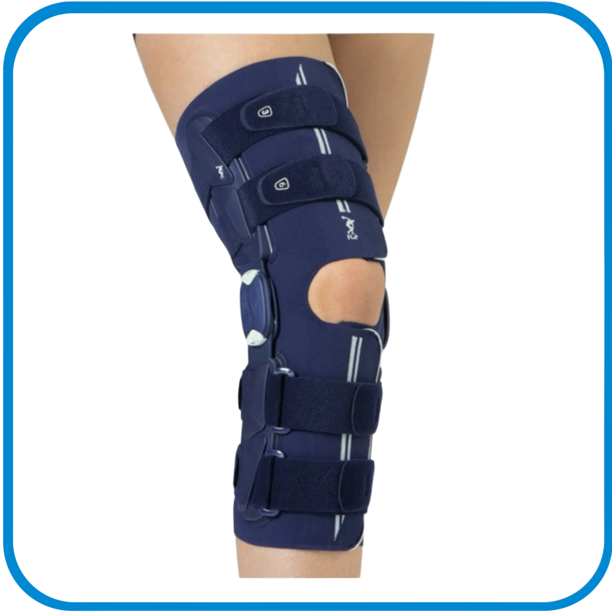 Ginocchiera Traspirante Lunga Aperta Con Snodo Physioglide® - L&G Sport e Benessere 