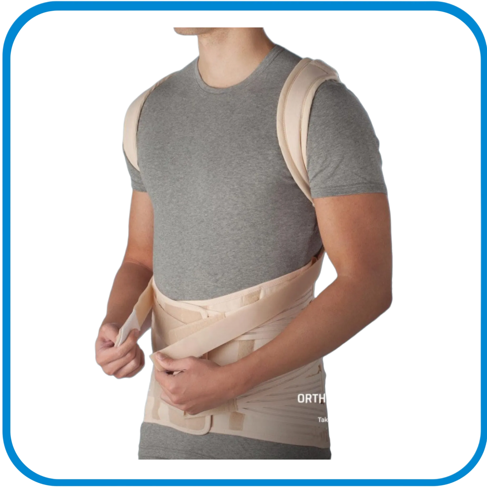Busto Spallaccio Dorso Lombare Semirigido A Trazione Antero-Posteriore - L&G Sport e Benessere 