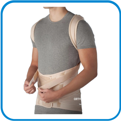Busto Spallaccio Dorso Lombare Semirigido A Trazione Antero-Posteriore - L&G Sport e Benessere 